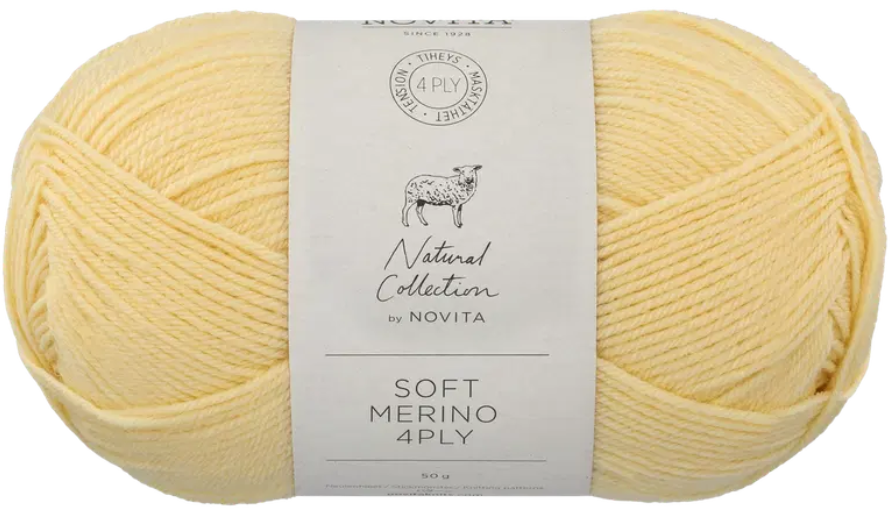 Poistuva: Novita Soft Merino 4PLY 100 % merinovillalanka 50 g