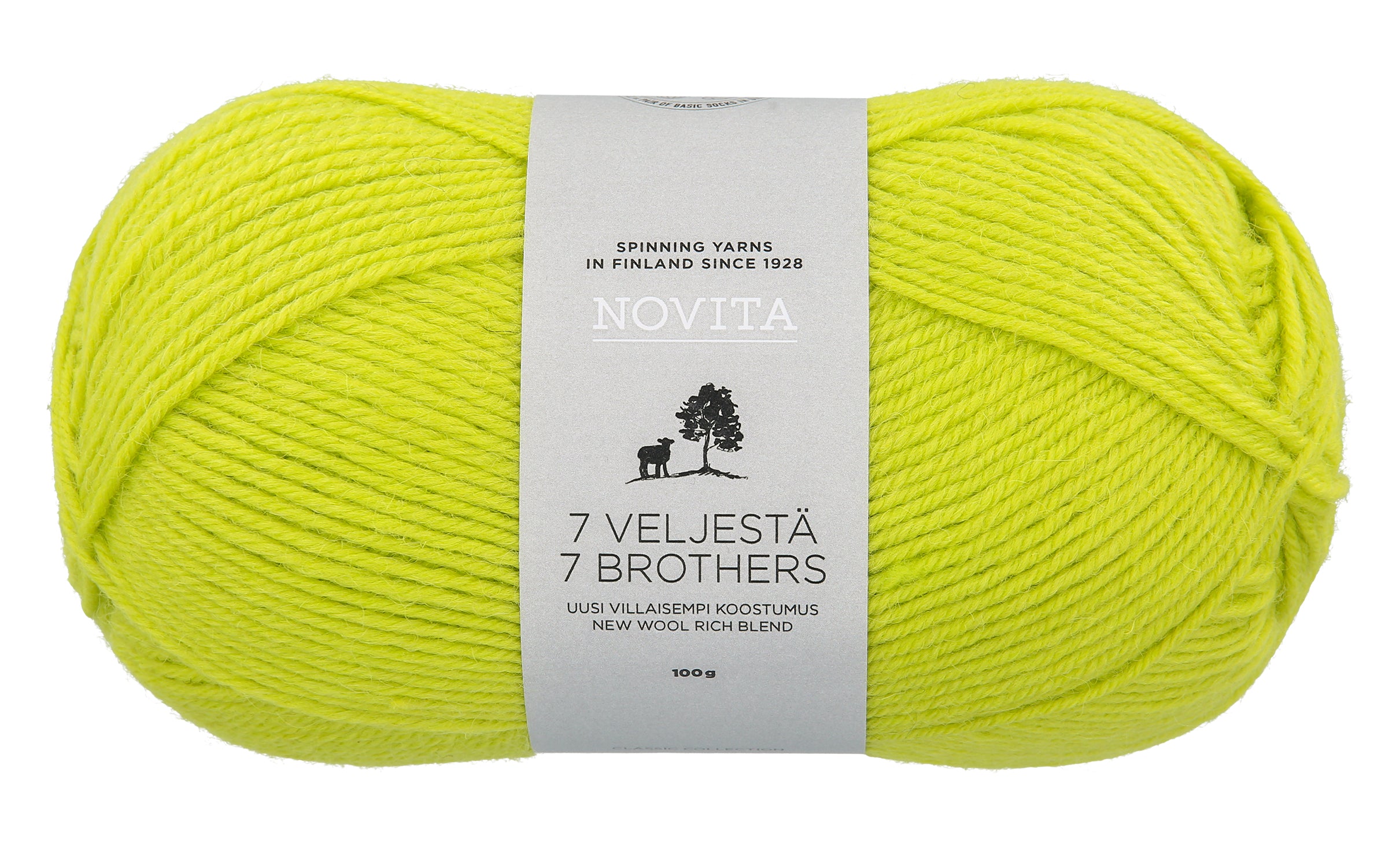 Novita 7 Veljestä villasekoitelanka 100 g