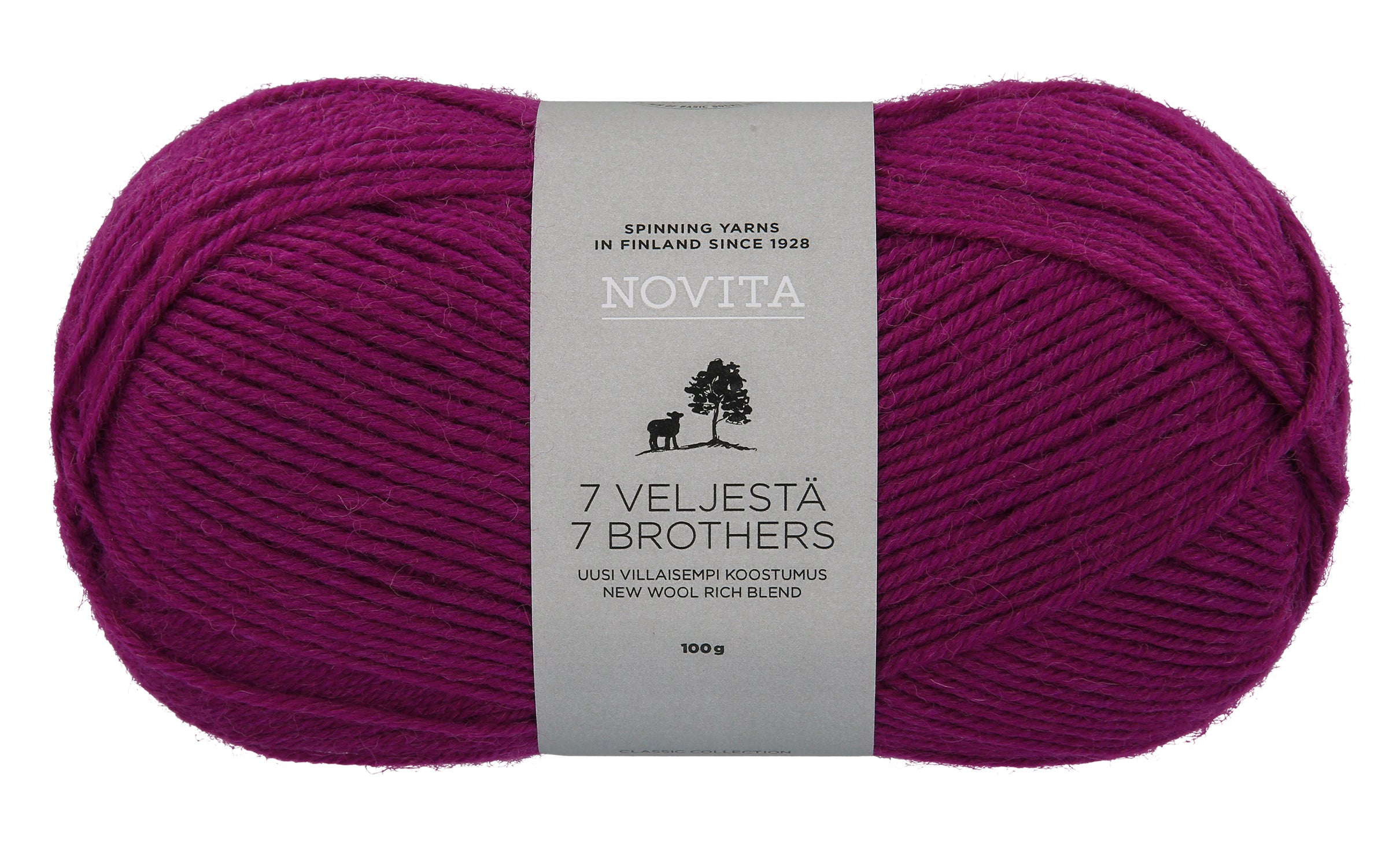 Novita 7 Veljestä villasekoitelanka 100 g