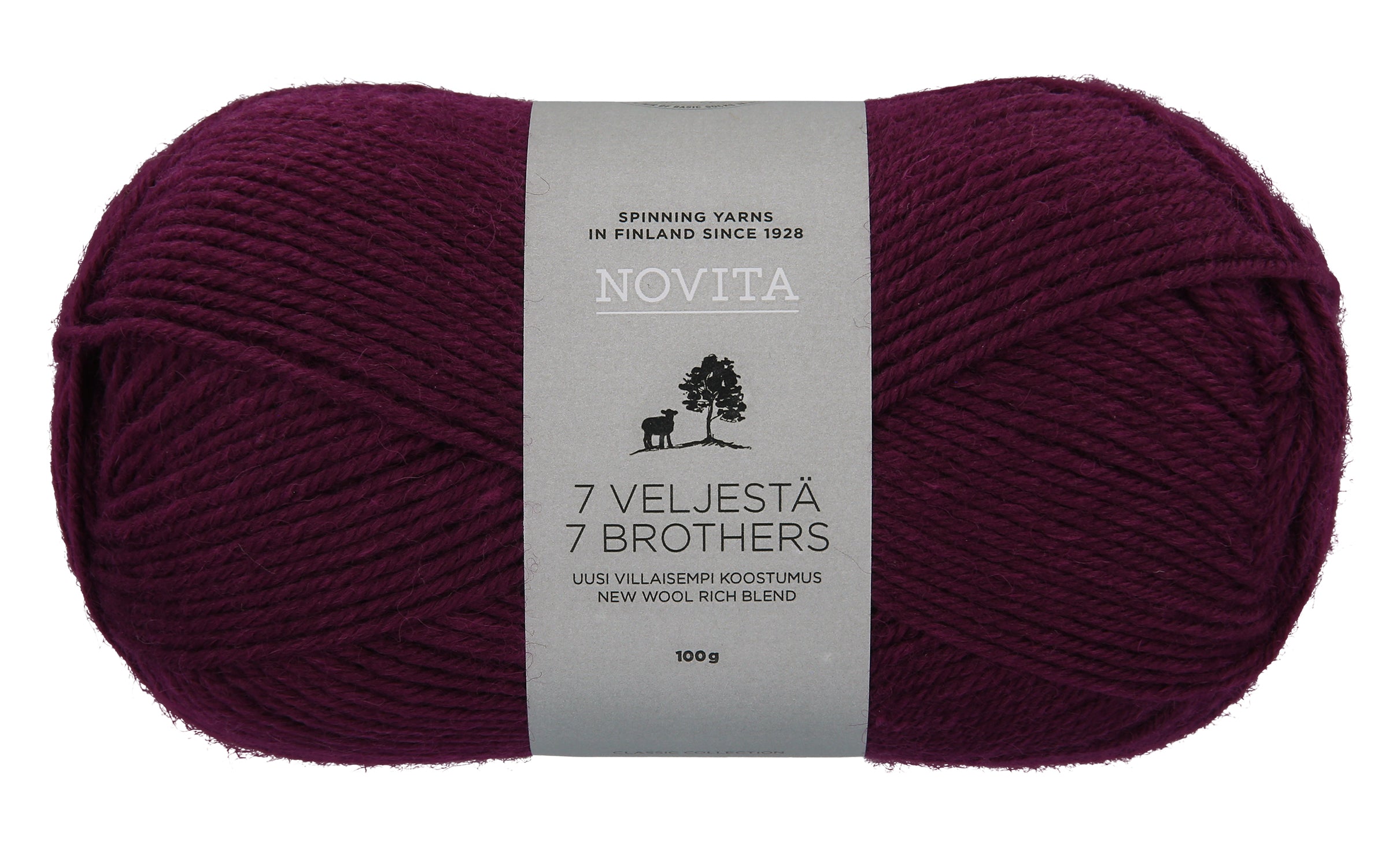 Novita 7 Veljestä villasekoitelanka 100 g
