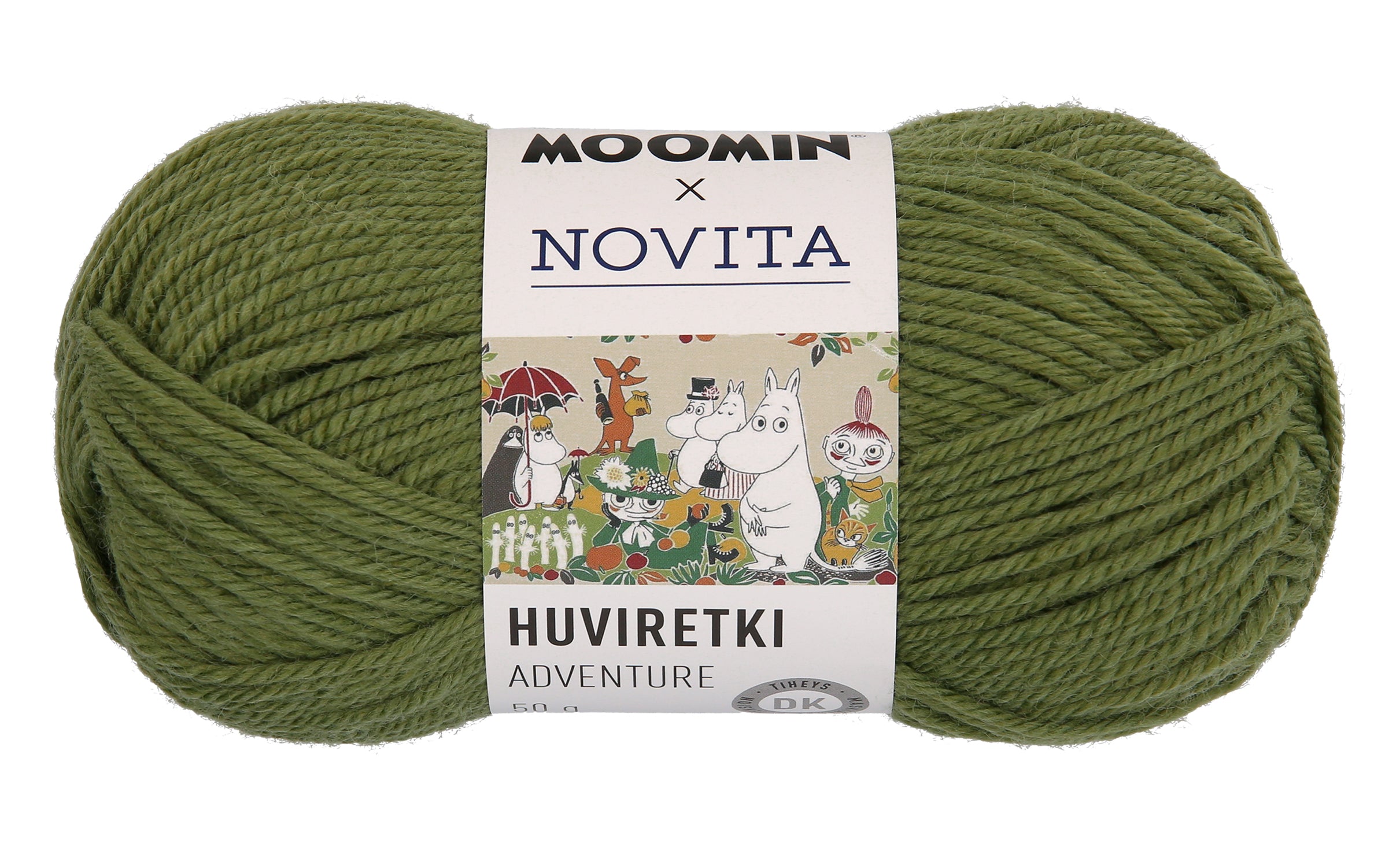Poistuva: Moomin x Novita Huviretki villasekoitelanka 50 g