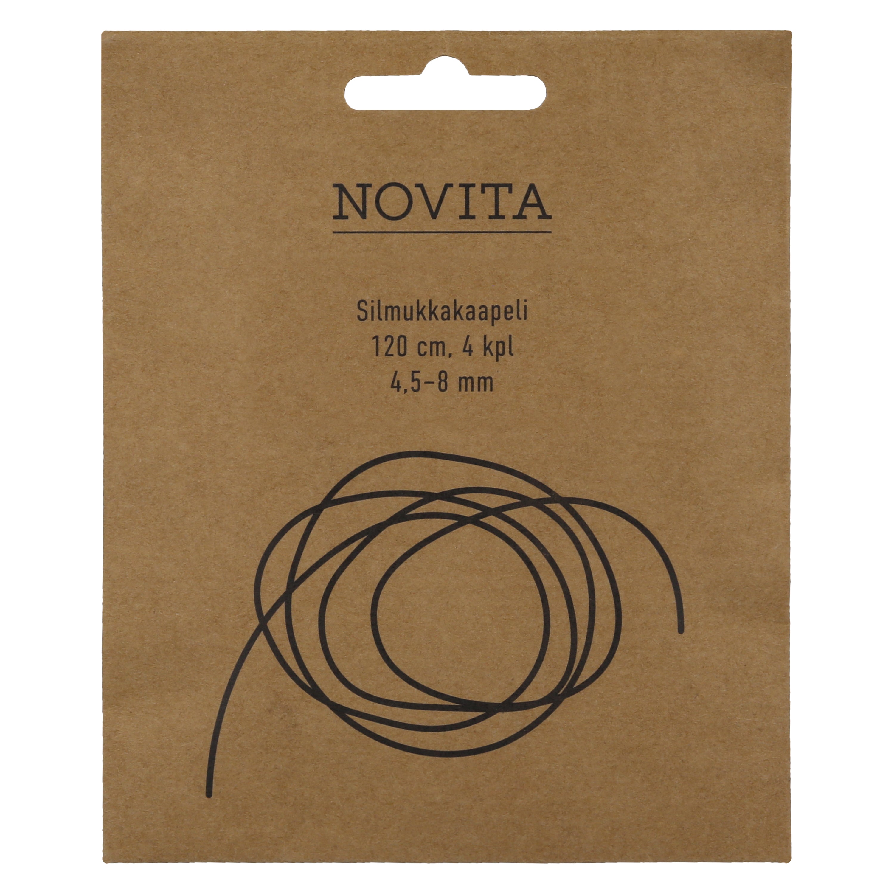 Novita Silmukkakaapelit 120 cm 4 kpl